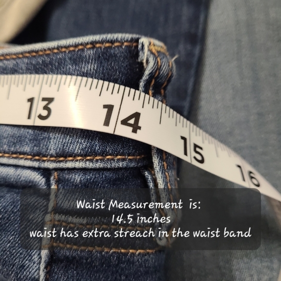 American Eagle Women's Stright Leg Extra Stretch Denim Blue Jeans, Size: 8R - Picture 13 of 16